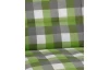 Zahradní polstr Karo 50x118 cm, zelený/šedý