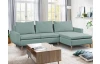 Rohová sedací souprava Enjoy, mentolově zelená látka