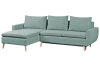 Rohová sedací souprava Enjoy, mentolově zelená látka