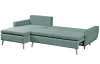 Rohová sedací souprava Enjoy, mentolově zelená látka