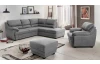 Rohová sedací souprava Nebolo, holubí šedá látka, pravý roh