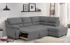 Rohová sedací souprava Nebolo, holubí šedá látka, pravý roh