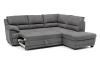 Rohová sedací souprava Nebolo, holubí šedá látka, pravý roh