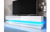 TV stolek s osvětlením Fly 140 cm, bílý lesk