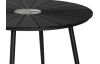 Kulatý zahradní jídelní stůl Parker 120 cm, černý