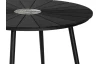 Kulatý zahradní jídelní stůl Parker 120 cm, černý