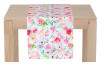 Běhoun na stůl Akvarel květiny, 150x40 cm
