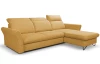 Rohová sedací souprava Star, kurkumově žlutá látka