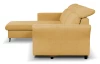 Rohová sedací souprava Star, kurkumově žlutá látka