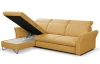 Rohová sedací souprava Star, kurkumově žlutá látka