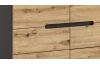 Komoda se zásuvkami Cano, 100 cm, šedá/dub artisan