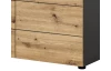Komoda se zásuvkami Cano, 100 cm, šedá/dub artisan