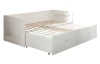 Rozkládací postel se zásuvkami Leporolo 90x200 cm, bílá mat