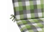 Zahradní polstr na lehátko Karo 60x190 cm, zelený/šedý