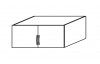 Skříňový nástavec Case, 91 cm, bílý
