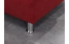 Rohová sedací souprava Avignon, červená látka, s funkcí rozkladu