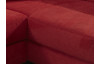 Rohová sedací souprava Avignon, červená látka, s funkcí rozkladu