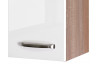 Horní kuchyňská skříňka Valero H60, dub sonoma/bílý lesk, šířka 60 cm
