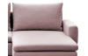 Rohová sedací souprava Enjoy, růžová látka
