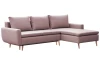 Rohová sedací souprava Enjoy, růžová látka
