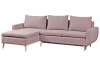 Rohová sedací souprava Enjoy, růžová látka