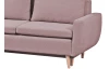 Rohová sedací souprava Enjoy, růžová látka