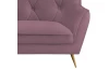 Dvoumístní pohovka Ludwik, starorůžová látka