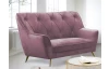 Dvoumístní pohovka Ludwik, starorůžová látka