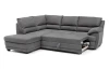 Rohová sedací souprava Nebolo, holubí šedá látka, levý roh