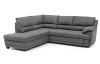 Rohová sedací souprava Nebolo, holubí šedá látka, levý roh
