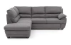 Rohová sedací souprava Nebolo, holubí šedá látka, levý roh
