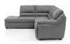 Rohová sedací souprava Nebolo, holubí šedá látka, levý roh