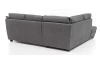 Rohová sedací souprava Nebolo, holubí šedá látka, levý roh
