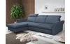 Rohová sedací souprava Star, denimově modrá látka