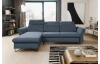 Rohová sedací souprava Star, denimově modrá látka