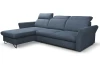 Rohová sedací souprava Star, denimově modrá látka