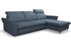 Rohová sedací souprava Star, denimově modrá látka