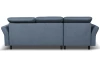 Rohová sedací souprava Star, denimově modrá látka