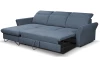 Rohová sedací souprava Star, denimově modrá látka