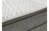 Velká rodinná postel boxspring Cody 240x200 cm, holubí šedá látka