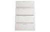 Komoda se zásuvkami Leporolo 78 cm, bílá mat