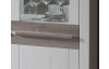 Vitrína Dalia typ 14, bělená pinie/šedý dub, levé dveře