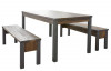 Jídelní stůl Prime 160x90 cm, vintage optika dřeva