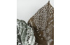 Kovová nástěnná dekorace Barevné listy, 90x50 cm