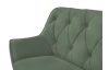 Dvoumístní pohovka Ludwik, olivově zelená látka
