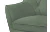 Dvoumístní pohovka Ludwik, olivově zelená látka