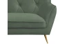 Dvoumístní pohovka Ludwik, olivově zelená látka
