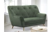 Dvoumístní pohovka Ludwik, olivově zelená látka