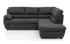 Rohová sedací souprava Nebolo, antracitová šedá látka, pravý roh
