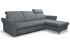 Rohová sedací souprava Star, středně šedá látka